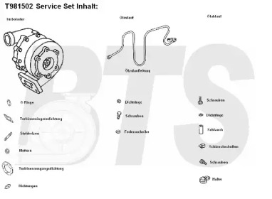 Компрессор, наддув BTS Turbo T981502